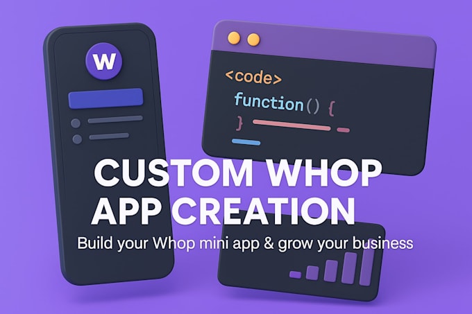 create whop app, whop mini app, custom app for your business