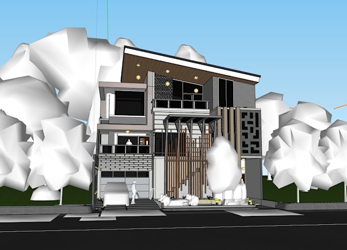 do modeling your design in sketchup software for cheap