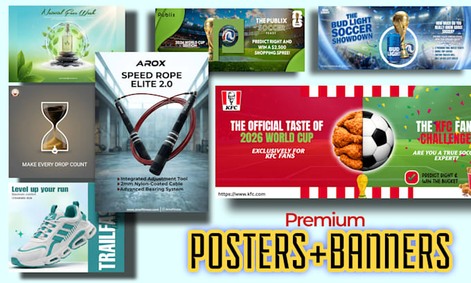 provide top tier poster and banner design for your brand
