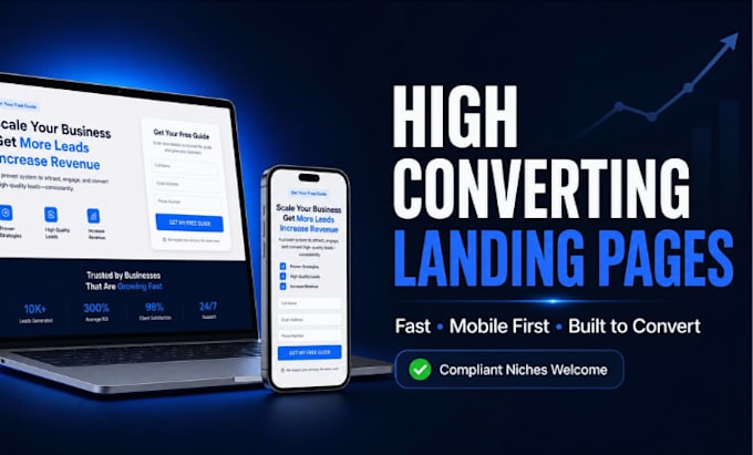 design a high converting landing page for your business or restricted niche