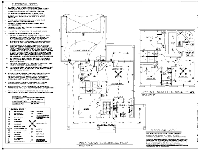 create electrical design and lighting plan