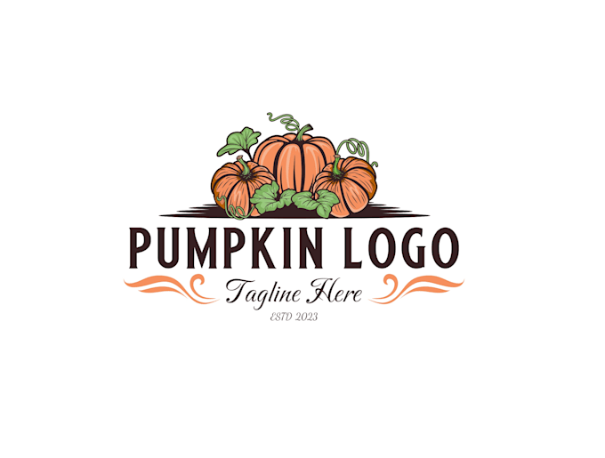 create exclusive and marvelous pumpkin logo design