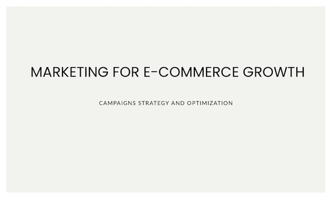 create email marketing campaigns that drive ecommerce growth