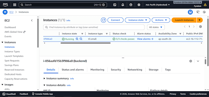 deploy your application on AWS using docker and ci cd