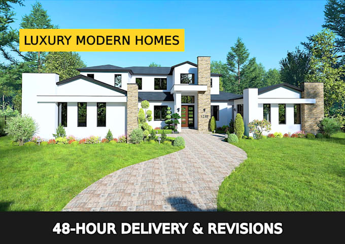 professional 3d interior and  exterior visualization and architectural design