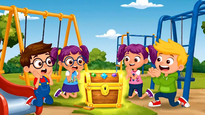create cartoon 2d animation video for you