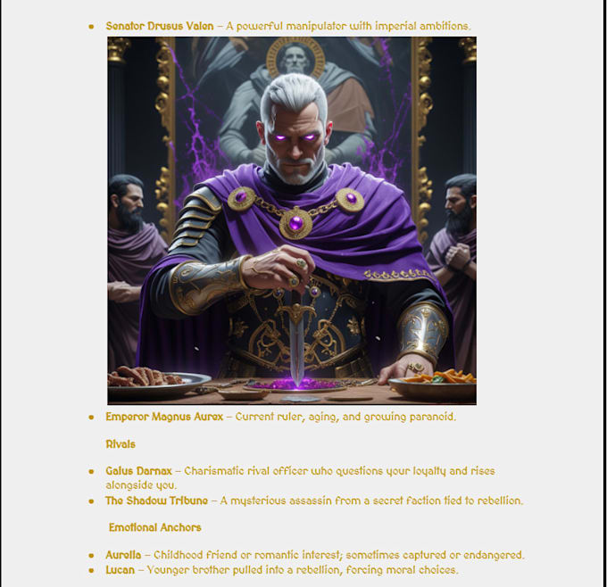 create a professional game design document for your game