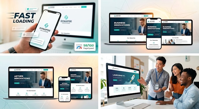 develop a fast responsive website for startups