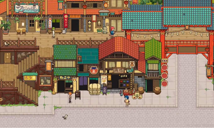 Do retro 8bit 16bit pixel art looping lofi character animation ...