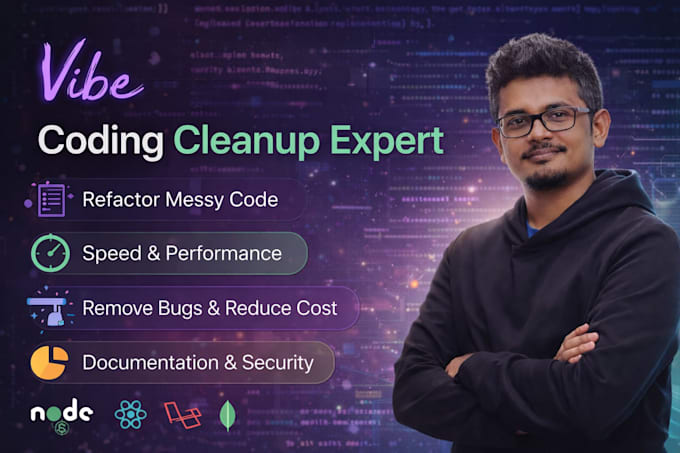 fix vibe code errors and bugs, cleanup your lovable, replit and bolt apps