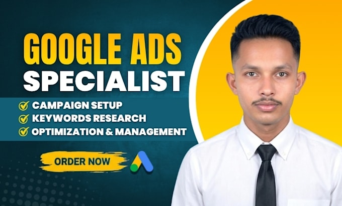 setup and manage your google ads campaign, ppc adwords as your ads manager