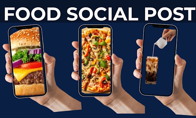 design food social media posts and restaurant posts for instagram