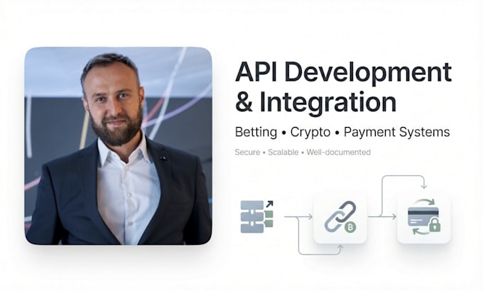 develop apis and integrate apis for sports, crypto, payment