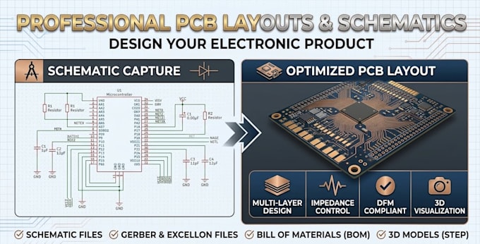 design professional pcb layouts and schematics