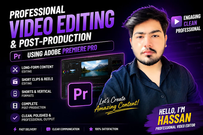 do yt video editing,talking head 48 hours video editing