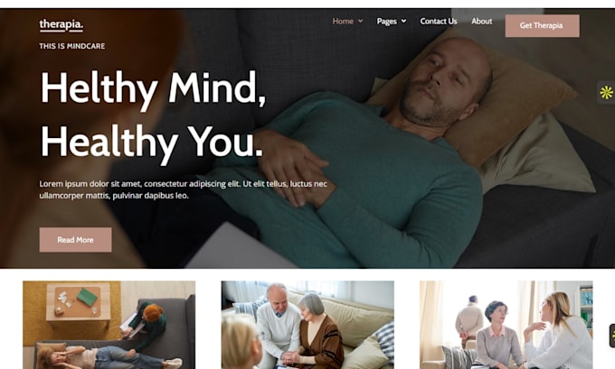 design hypnotherapy website acupuncture website therapy website holistic website