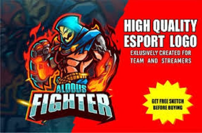 create mascot, esport gaming logo for twitch, youtube streamers