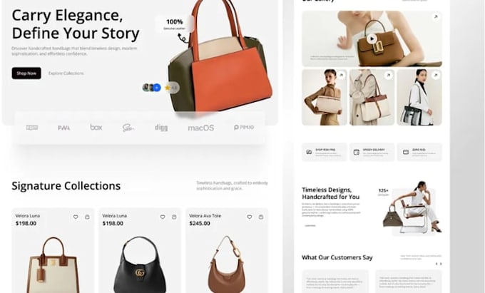 build a high converting shopify bag store leather backpack handbag dropshipping