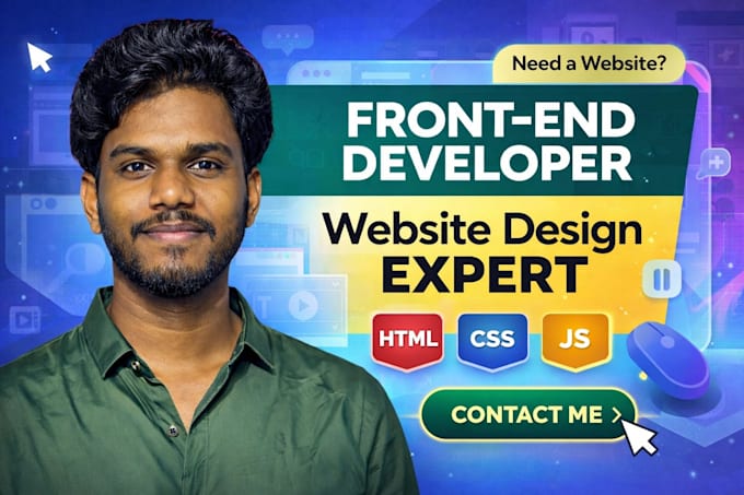 design and develop a responsive and modern front end website