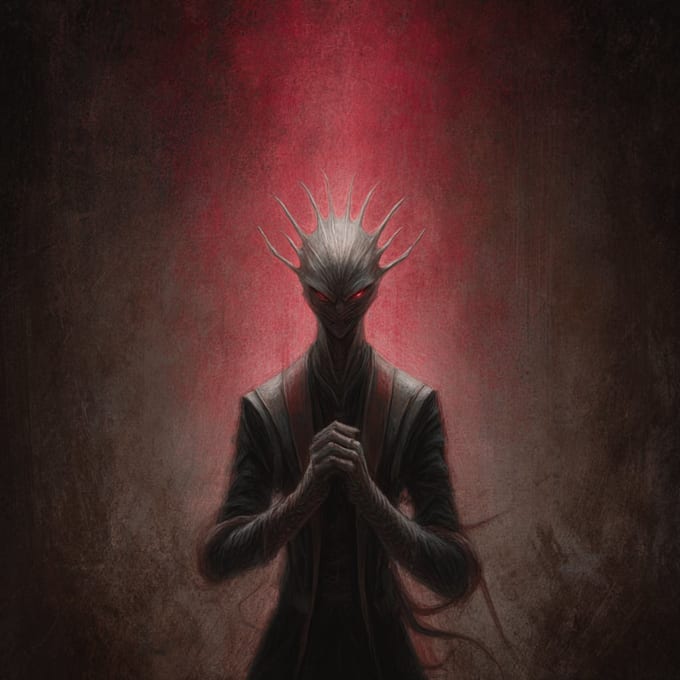 draw dark art horror illustration