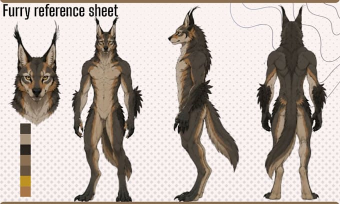 furry reference sheet furry ref sheet fursona ref sheet nsfw furry art