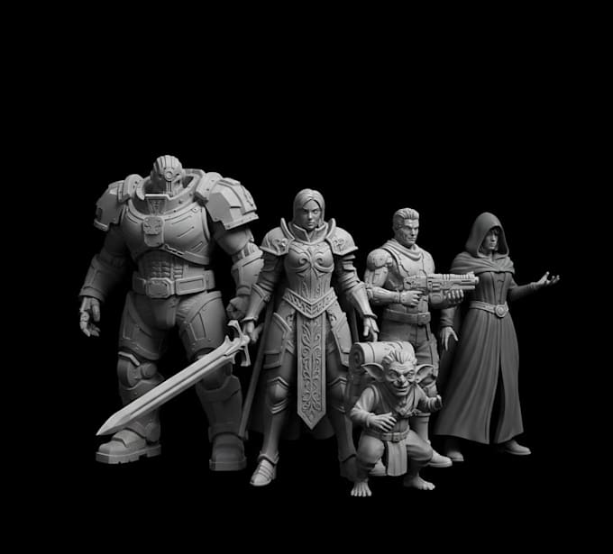 design custom 3d character sculpt