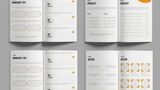 design a layout for journal, planner, workbook or calendar