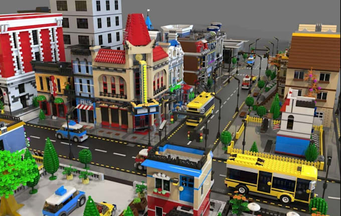 design custom lego moc, 3d lego model with instructions