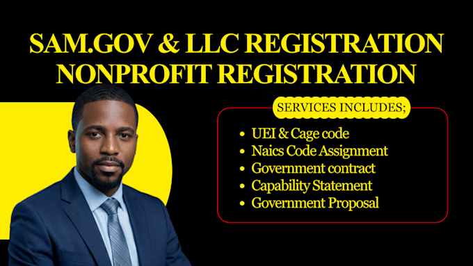 do sam gov nonprofit llc registration, uei, cage code, naics code and federal id