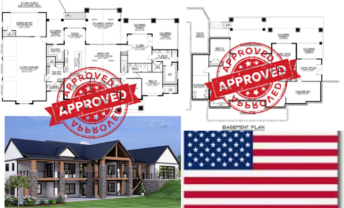 prepare texas ca full permit set plan structural drawings mep for city permit