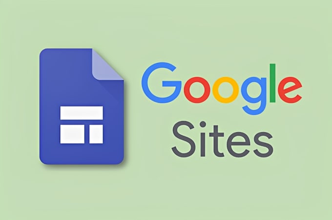 create a professional website using google sites