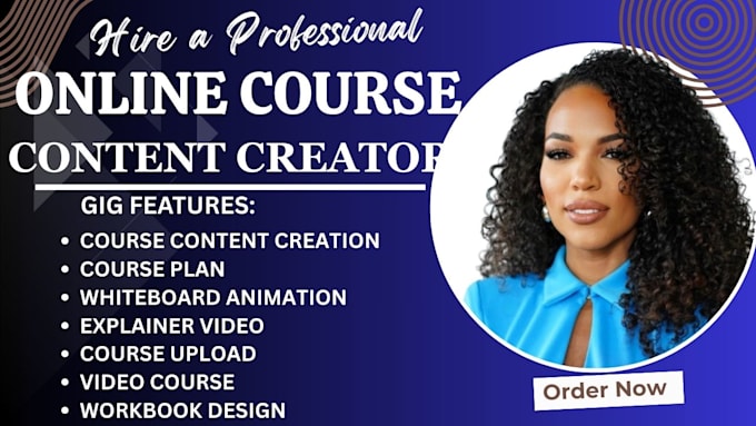 online course content, ppt, workbook, coursework training manual, video creation