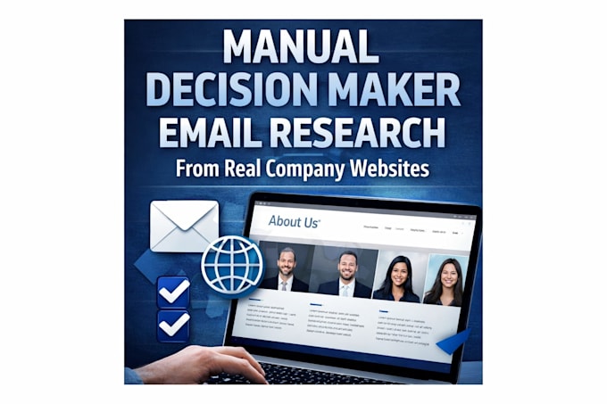 manually find decision maker emails from company websites