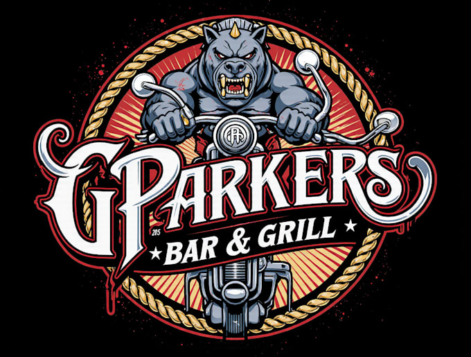design a custom motorcycle, biker, or racing logo