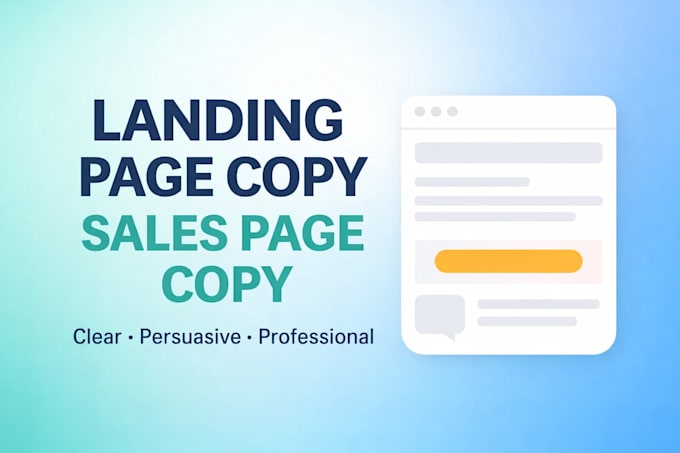 write high converting landing pages and sales page copy