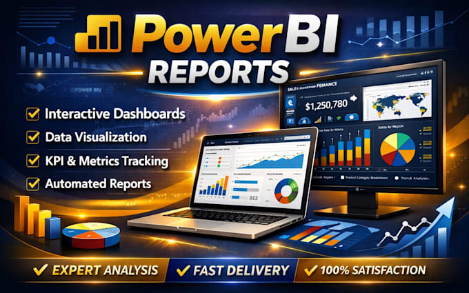 design powerbi reports and dashboards