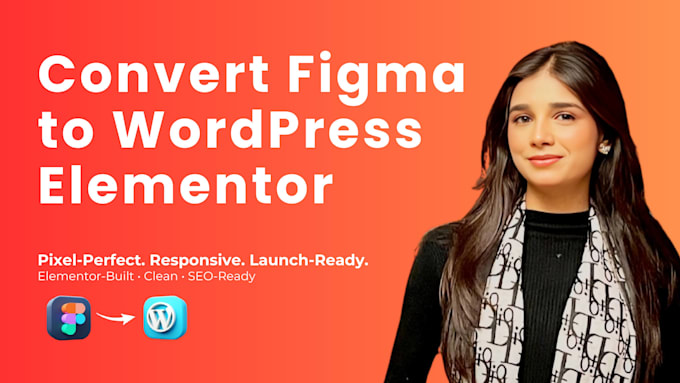 convert figma to wordpress elementor responsive website