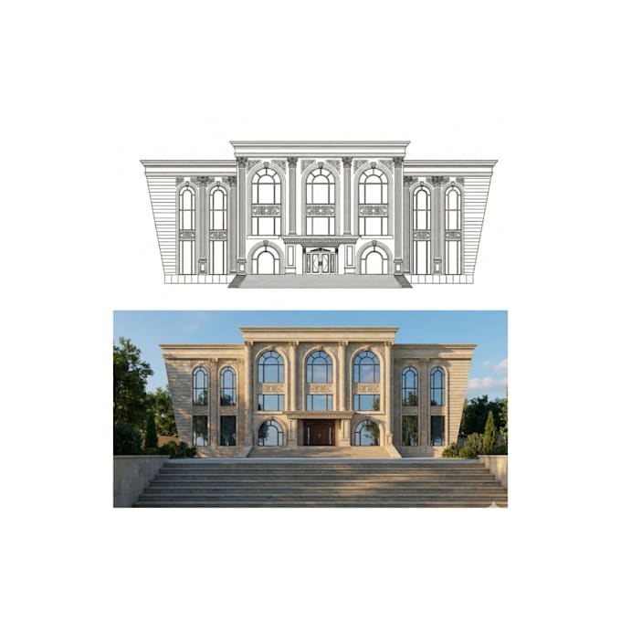 create realistic ai generated 3d architectural renders