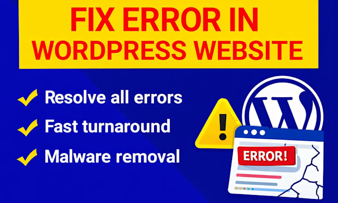 fix wordpress website errors, bugs, and issues