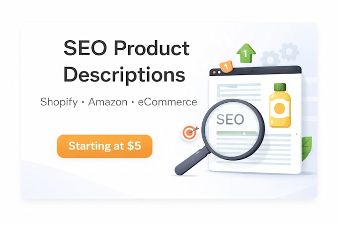 write SEO product descriptions for shopify amazon and ecommerce