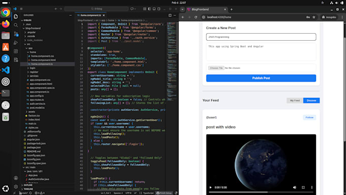 build a professional full stack web app using spring boot and angular