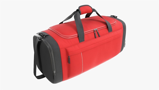 do realistic 3d bag, backpack, traveling bags 3d rendering and technical drawing
