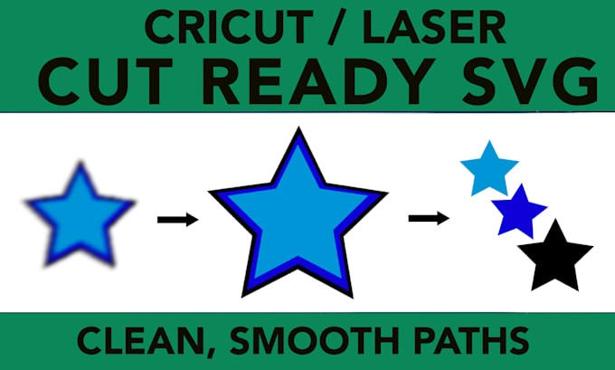 convert your image to cricut and laser cut ready svg