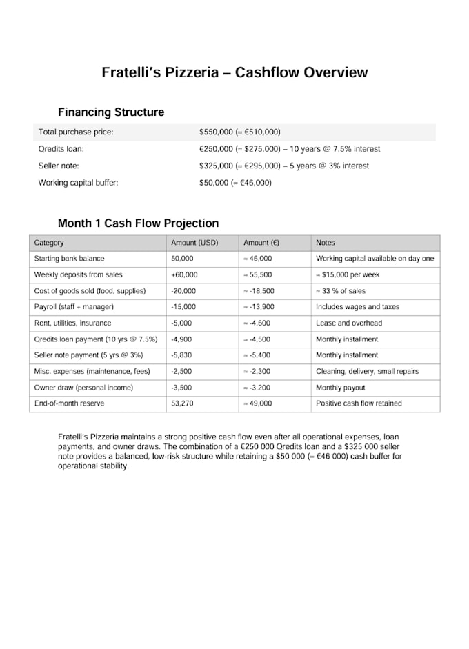 creating a professional business plan with financial forecast