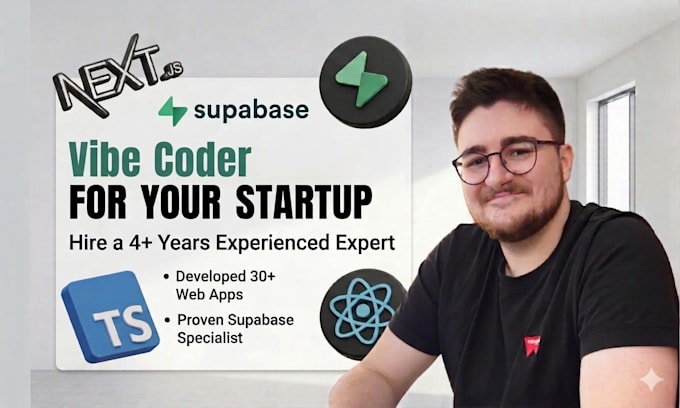 be vibe coder for startups, cursor, next js, supabase, claude code