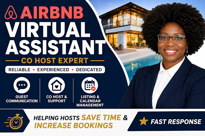 be your airbnb virtual assistant, co host and guest communicator