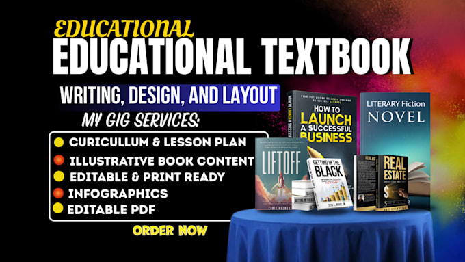 design and format educational textbook, workbook, book layout, curriculum plan