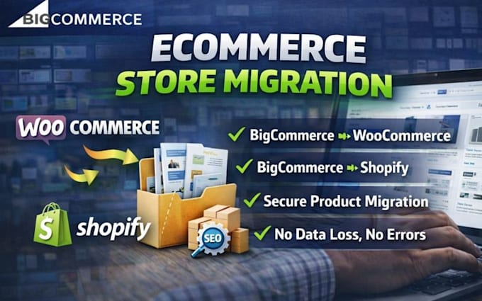 migrate bigcommercce store woocommerce store shopify store product migration