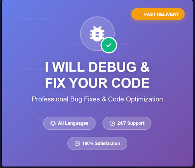 debug and fix your code