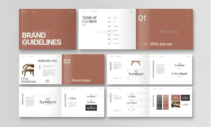 Design brand style guideline kit corporate visual identity ebook ...